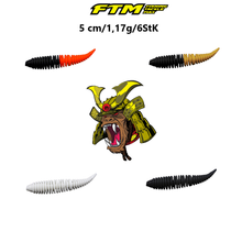 Lade das Bild in den Galerie-Viewer, FTM Omura Baits Hero Banane - Gummiköder 5 cm -1,17 g /6 StK
