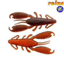 Lade das Bild in den Galerie-Viewer, Reins 2.5&quot; Ring Craw - 6,2 cm , Green Pumpkin / Orange 8 Stk.
