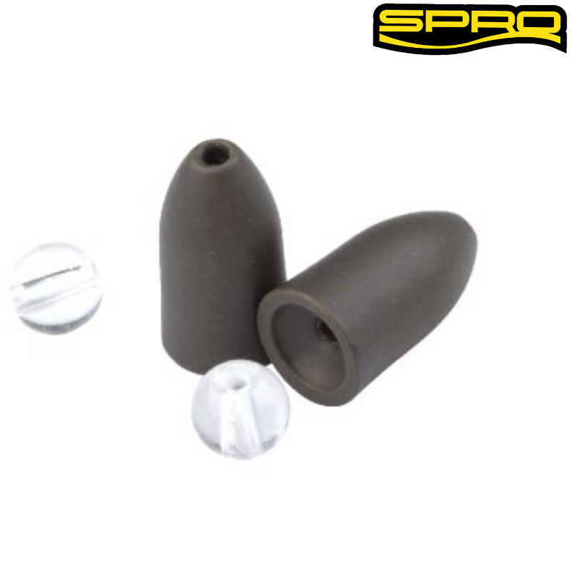 SPRO Tungsten Bullet Sinkers / Matte Green 7g / 10g / 14g