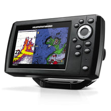 Lade das Bild in den Galerie-Viewer, Humminbird Helix 5 Chirp GPS G3 GPS Kartenplotter Echolot - Komplett mit Geber
