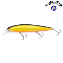 Lade das Bild in den Galerie-Viewer, Nories Laydown Minnow MID 110 (175M) Mat Trad Black Gold
