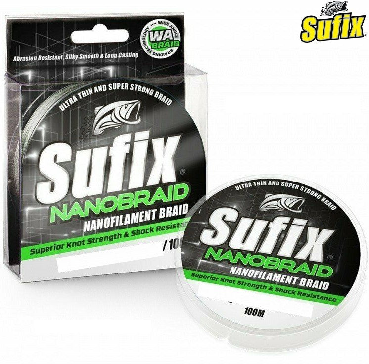 Sufix Nanobraid 0,06mm 100m Chartreuse