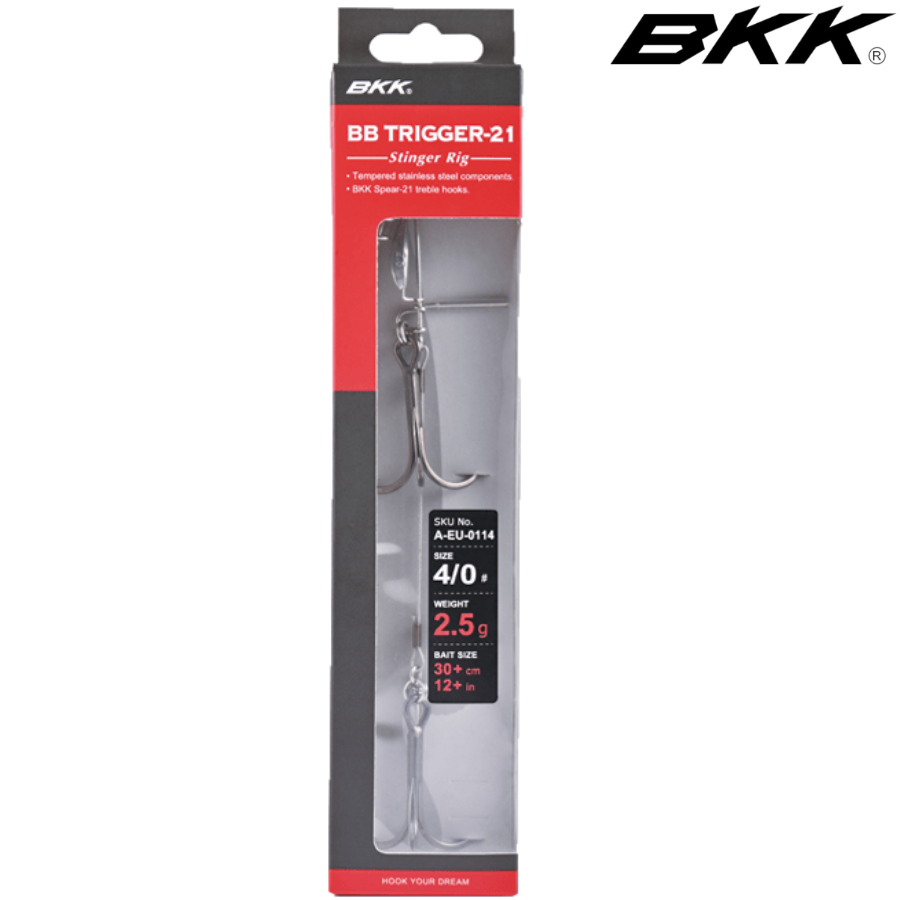 BKK BB Trigger-21 Stinger Rig #2/0 22-26 cm